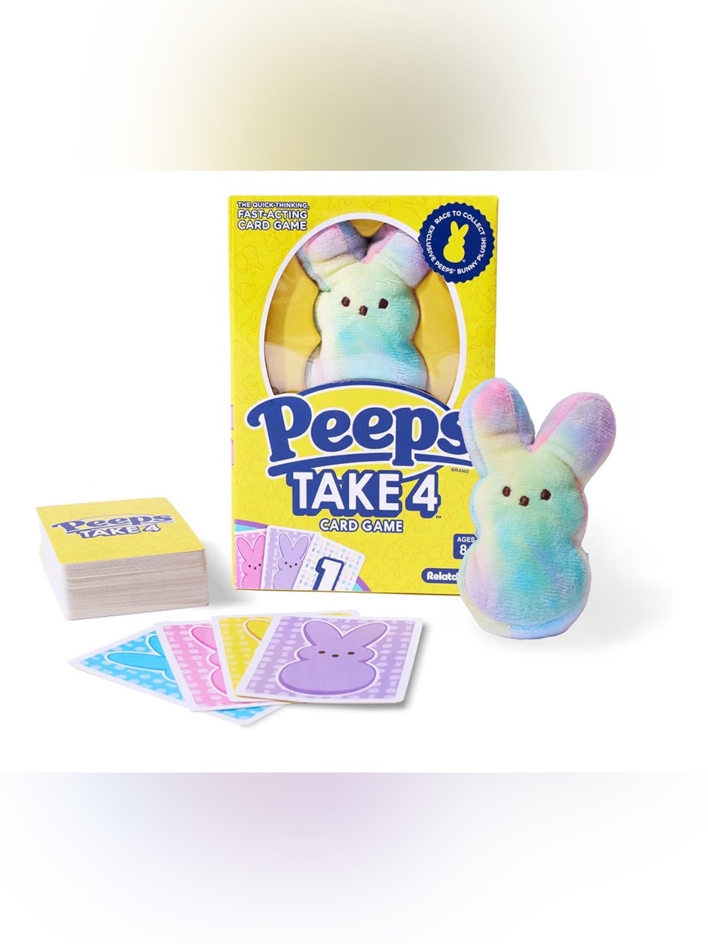 🐰Relatable - Peeps Take 4 Card Game with Peeps Bunny Plush 🐰